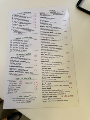 Menu photo 6 Metro Cafe Torrance, CA