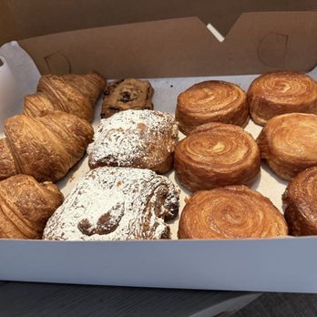 Arsicault Bakery - kouign-amann, chocolate almond croissants, regular croissant, ham and cheese, and a scone - Bakeries Near Me - San Francisco, California Arsicault Bakery - kouign-amann, chocolate almond croissants, regular croissant, ham and cheese, and a scone - Bakeries Near Me - San Francisco, California