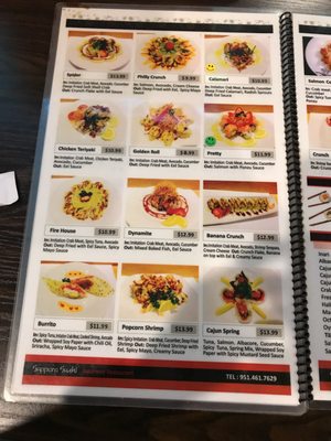 Menu photo 6 Sapporo Sushi Murrieta, CA