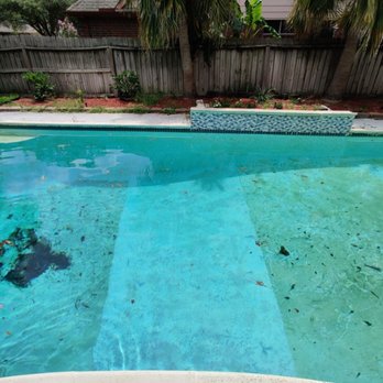 Dynasty Pools - Clear results of vacuuming the bottom surface of the pool. - Pool & Hot Tub Service Near Me