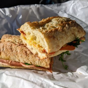 The Vreamery - Peaceful Piglet - sweet-smokey deli slices, provolone, herb garlic aioli, arugula - Cheese Shops Near Me - Paso Robles, California The Vreamery - Peaceful Piglet - sweet-smokey deli slices, provolone, herb garlic aioli, arugula - Cheese Shops Near Me - Paso Robles, California