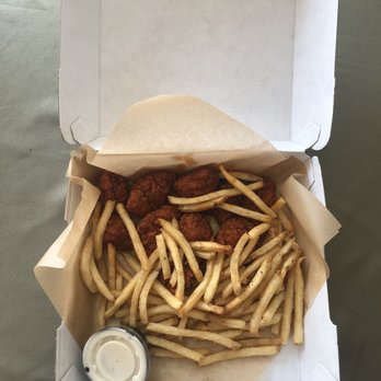 Buffalo Wild Wings - 10 Boneless Wings (Original Buffalo) & Fries - American Near Me - Cerritos, California