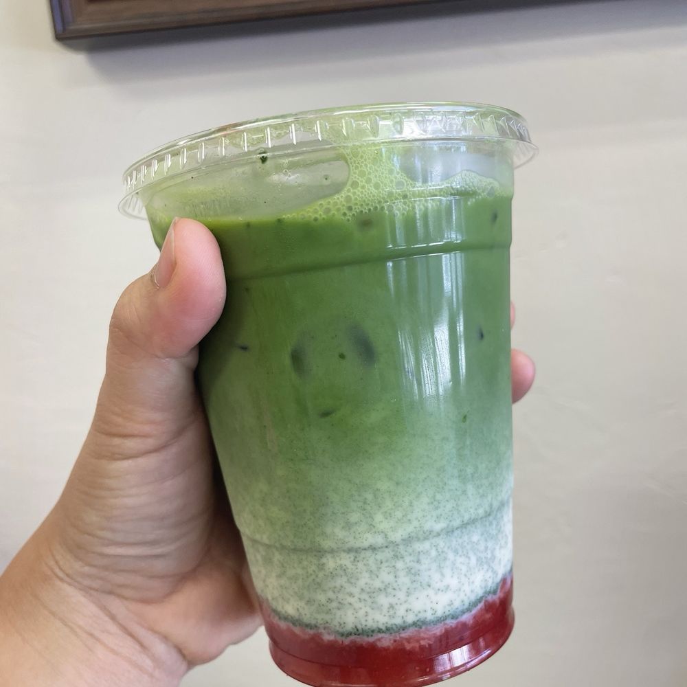 Henry’s Coffee - Strawberry matcha - Coffee & Tea Near Me - Santa Clarita, California