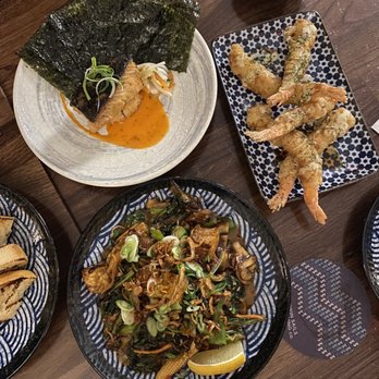 District Eleven - Lemongrass chili, miso cod, banh xeo ebi tempura, peanut lemongrass stir fry - Vietnamese Near Me - Vancouver, British Columbia