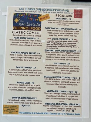 Menu photo 3 The Manila Fiesta Salem, OR Menu photo 3 The Manila Fiesta Salem, OR