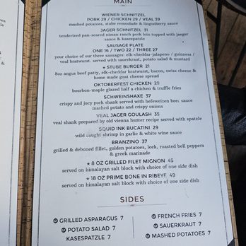 Wienerstube Restaurant - Menu 2/2 - Austrian Near Me - Basalt, Colorado Wienerstube Restaurant - Menu 2/2 - Austrian Near Me - Basalt, Colorado
