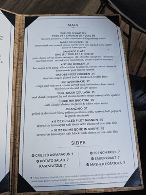 Menu photo 3 Wienerstube Restaurant Basalt, CO Menu photo 3 Wienerstube Restaurant Basalt, CO