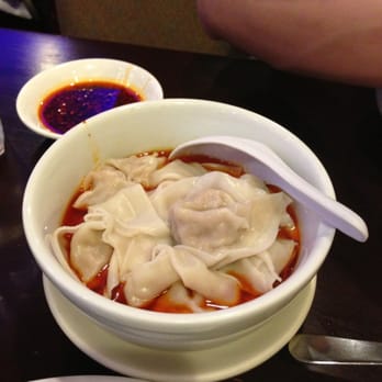 EMei - Dumplings with hot oil (free via Yelp check in offer!) :) - Szechuan Near Me - Philadelphia, Pennsylvania