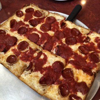 Buddy's Pizza - Old world pepperoni and regular pepperoni...over and under the cheese... - Pizza Near Me - Detroit, Michigan