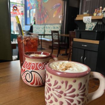 La Malinche Coffee & Tea House - Guava Punch and Dirty Abuelita - Coffee & Tea Near Me - Chicago, Illinois