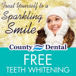 Rockland County Dental - Why not give yourself the gift of a brighter smile for the new year? A Teeth Whitening at County Dental is the answer.