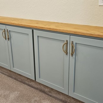 Kitchen Reface Depot - Custom painted doors replace old doors. Frame painted with matching paint provided. - Kitchen & Bath Near Me - San Jose, California