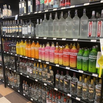 Bottle Stop - bottles of alcohol on shelves in a store - Beer, Wine & Spirits Near Me - Avon, Connecticut