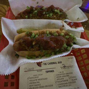 The Cardinal Bar - Made to order hotdogs! - February 2026 - Hot Dogs Near Me - Raleigh, North Carolina