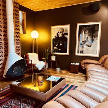 A Frame Club - Inside the restaurant, cool mid century vibe. - Hotels Near Me - Winter Park, Colorado