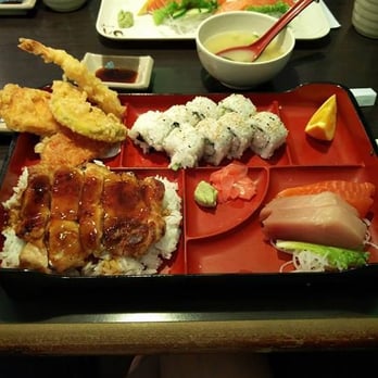 Commercial Sushi - 114 – Sashimi Chicken Teriyaki Bento ($10.95) – I order this every time I’m here! It always leaves me feeling really full. It’s a nice varie - Sushi Bars Near Me - Vancouver, British Columbia Commercial Sushi - 114 – Sashimi Chicken Teriyaki Bento ($10.95) – I order this every time I’m here! It always leaves me feeling really full. It’s a nice varie - Sushi Bars Near Me - Vancouver, British Columbia