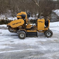Stobbe's Tree Service - Stump Grinder Lightweight and yard friendly machine perfect for removing unwanted stumps. Can fit through a 3' opening.
