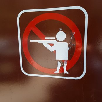 Kings Canyon National Park - Vandalized No Hunting sign. - Parks Near Me - Three Rivers, California Kings Canyon National Park - Vandalized No Hunting sign. - Parks Near Me - Three Rivers, California
