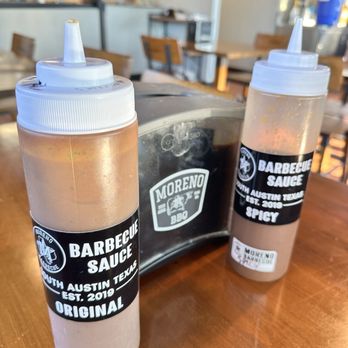 Moreno Burger Co - BBQ sauce - original is our favorite - Barbeque Near Me - Austin, Texas