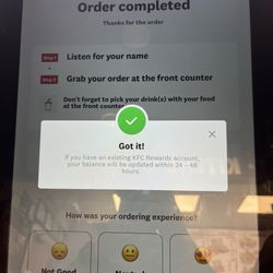 Kiosk connects to rewards account