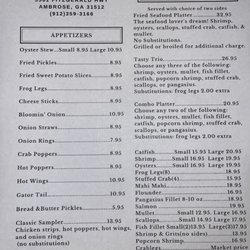 Dj's Steak & Seafood - Menus