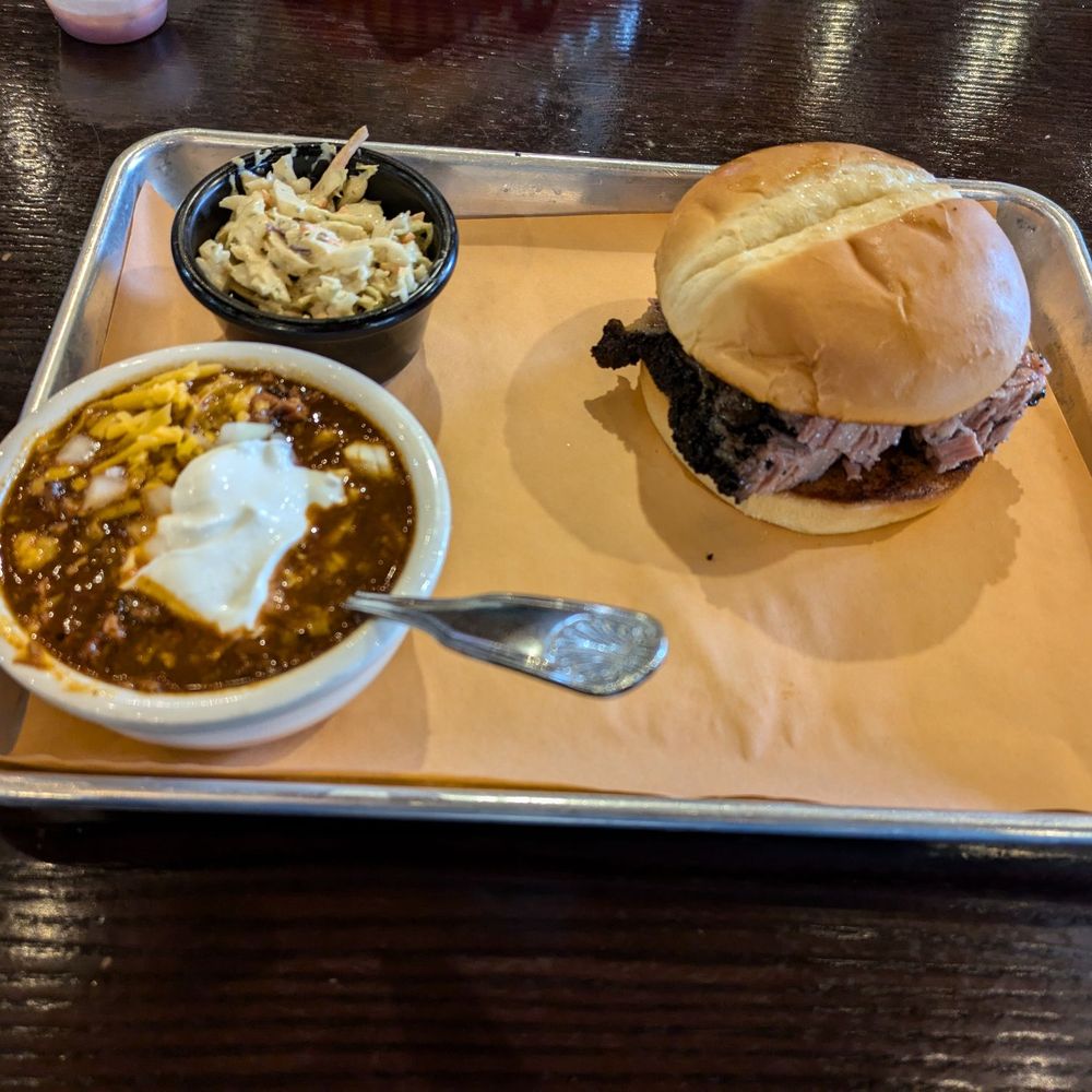 Jack's BBQ - Bellevue - Brisket sandwich with side of chili. Breakfast of champions. - Cocktail Bars Near Me - Redmond, Washington Jack's BBQ - Bellevue - Brisket sandwich with side of chili. Breakfast of champions. - Cocktail Bars Near Me - Redmond, Washington