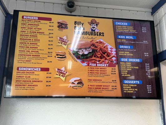 Menu photo 3 Billy Bob's Hamburgers Hondo, TX Menu photo 3 Billy Bob's Hamburgers Hondo, TX
