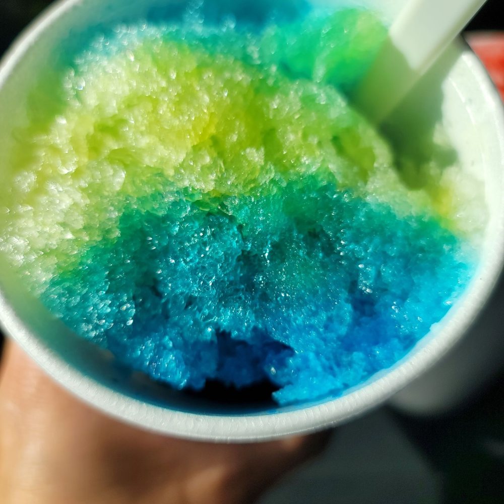 Peace Love Shave Ice - Blue bubblegum, banana, and blue raspberry - Shaved Ice Near Me - Manteca, California Peace Love Shave Ice - Blue bubblegum, banana, and blue raspberry - Shaved Ice Near Me - Manteca, California