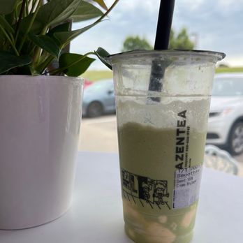 TEAZENTEA Garland - Matcha Smoothie w/Crème Brûlée Rate: 8/10 - Bubble Tea Near Me - Garland, Texas TEAZENTEA Garland - Matcha Smoothie w/Crème Brûlée Rate: 8/10 - Bubble Tea Near Me - Garland, Texas