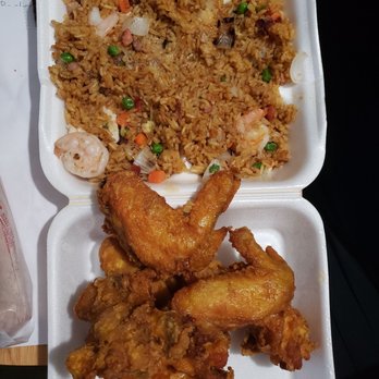 China Wok - Fried chicken wings with the house fried rice - Chinese Near Me - Orlando, Florida