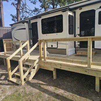 Decking & More - starting of 2nd part of the deck - Decks & Railing Near Me - Stella, North Carolina
