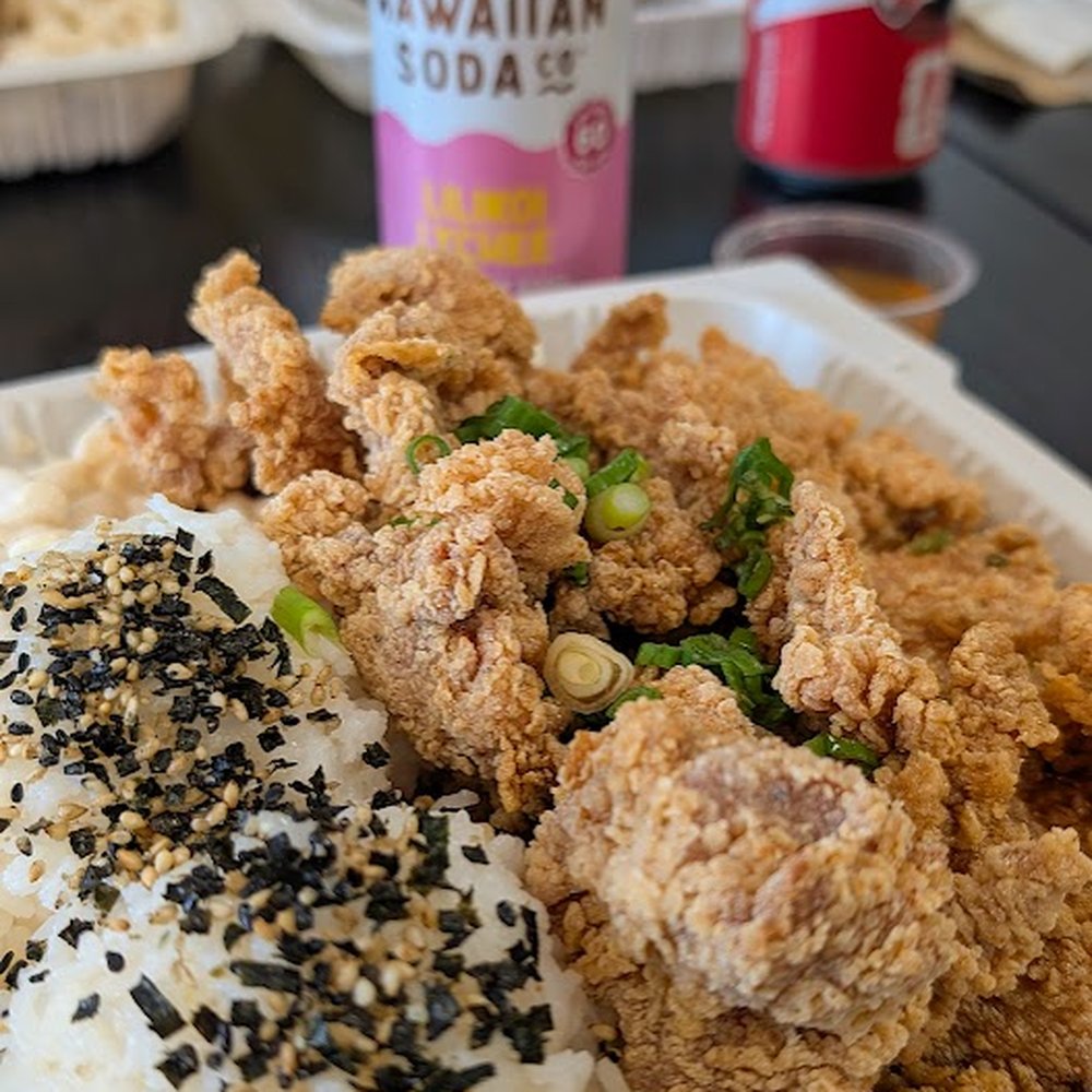 Fried mochiko chicken plate Fried mochiko chicken plate