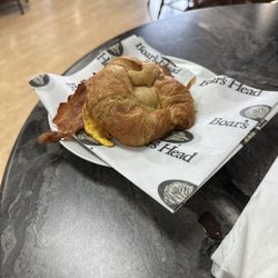 Graz'n Tables - Bacon egg cheese on croissant
