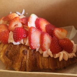 Strawberry cream croissant Strawberry cream croissant