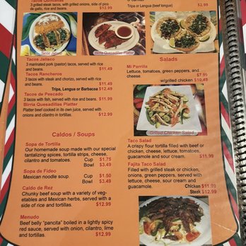Mi Parrilla - Menu - Mexican Near Me - Fort Wayne, Indiana