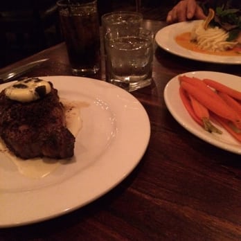Rick's Chophouse - New York Strip with Carrots - Seafood Near Me - McKinney, Texas