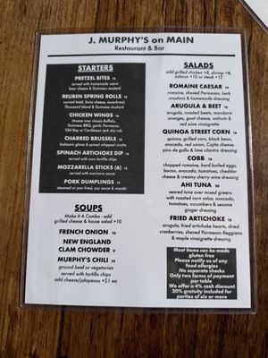 Menu photo 5 J Murphys on Main Cold Spring, NY Menu photo 5 J Murphys on Main Cold Spring, NY