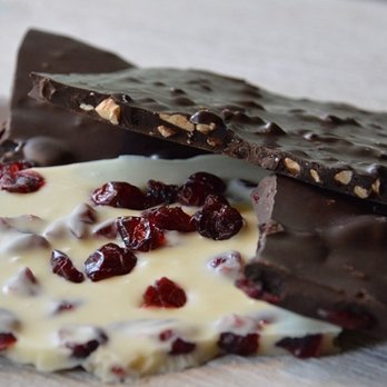 Cocoa Mill Chocolatier - Cranberry & Almond Bark - Chocolatiers & Shops Near Me - Lexington, Virginia Cocoa Mill Chocolatier - Cranberry & Almond Bark - Chocolatiers & Shops Near Me - Lexington, Virginia
