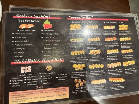 Menu photo 4 Sushi Haya Houston, TX Menu photo 4 Sushi Haya Houston, TX