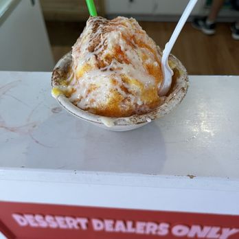 Granny’s Shaved Ice - Peach cobbler shaved ice WOW! - Shaved Ice Near Me - Belton, Texas
