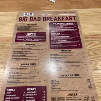 Big Bad Breakfast - Memphis - Front Menu - New American Near Me - Memphis, Tennessee Big Bad Breakfast - Memphis - Front Menu - New American Near Me - Memphis, Tennessee