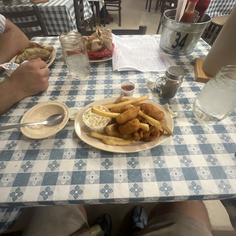 Perch and shrimp combo Perch and shrimp combo