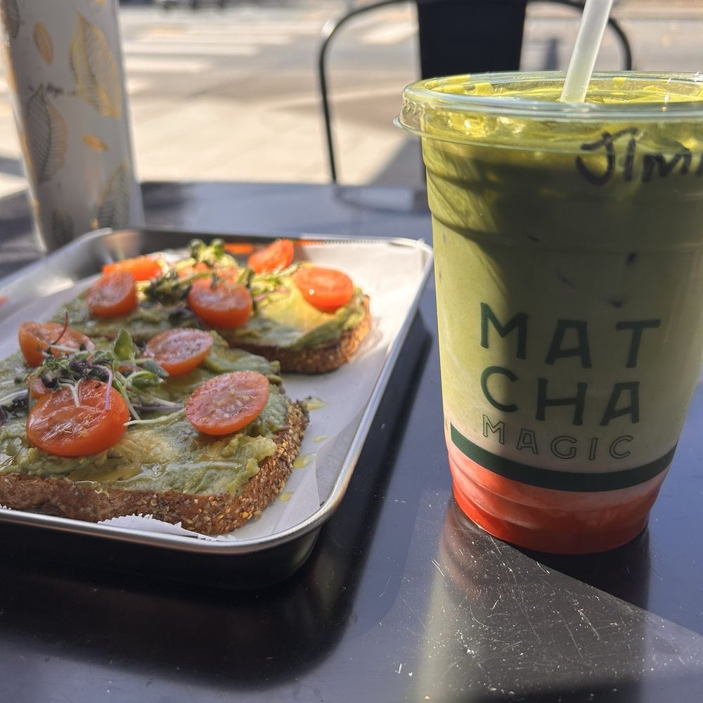 Matcha Magic - Avocado toast and strawberry matcha - Coffee & Tea Near Me - Redmond, Washington Matcha Magic - Avocado toast and strawberry matcha - Coffee & Tea Near Me - Redmond, Washington