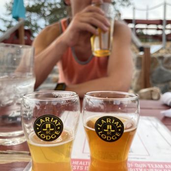 Lariat Lodge Brewing Company - two glasses of beer - Brewpubs Near Me - Evergreen, Colorado Lariat Lodge Brewing Company - two glasses of beer - Brewpubs Near Me - Evergreen, Colorado