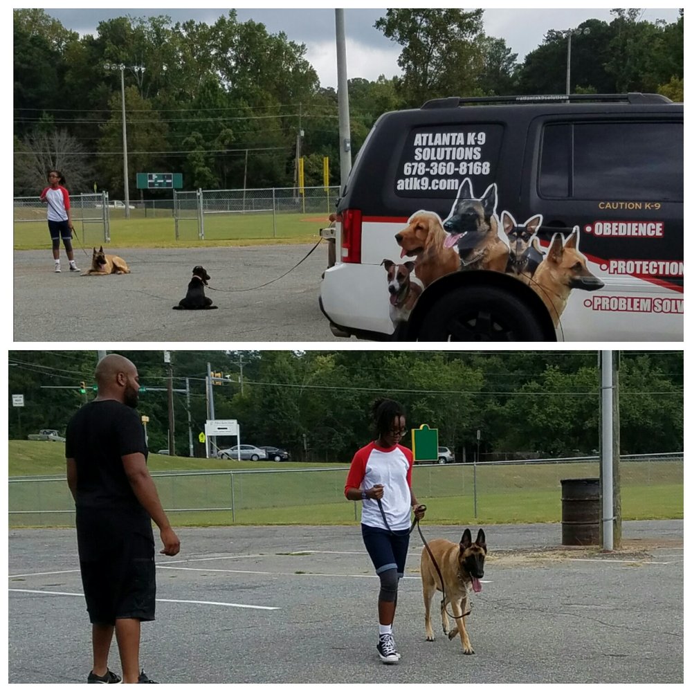 Atlanta K9 Solutions - No part of the family is being left out of training! Love how confident my daughter feels and how relaxed Big Bruce is. - Pet Training Near Me - Mableton, Georgia Atlanta K9 Solutions - No part of the family is being left out of training! Love how confident my daughter feels and how relaxed Big Bruce is. - Pet Training Near Me - Mableton, Georgia