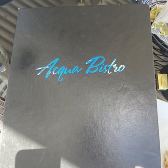 Acqua Bistro - Just the front of the menu - Italian Near Me - Hollywood, Florida Acqua Bistro - Just the front of the menu - Italian Near Me - Hollywood, Florida