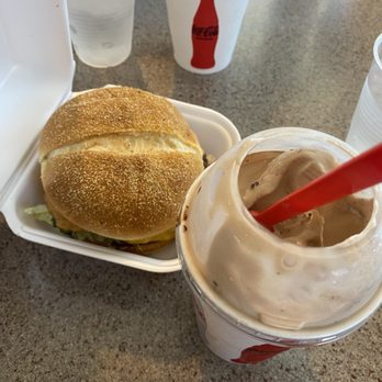 Purple Turtle - Western Viking Burger and fudge brownie milkshake - Burgers Near Me - Pleasant Grove, Utah