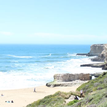 Davenport Beach - A private beach next to Shark Fin Cove - Beaches Near Me - Davenport, California