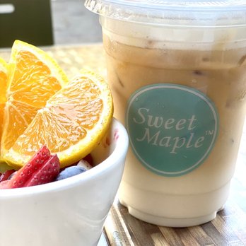 Sweet Maple - Almond milk latte - American Near Me - San Francisco, California