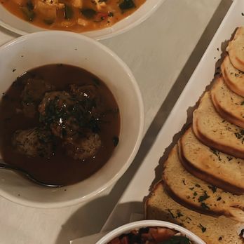 Sol Grill - K Kung Fu Chicken Meatballs with Gravy Focaccia Bread - New American Near Me - Newport Beach, California
